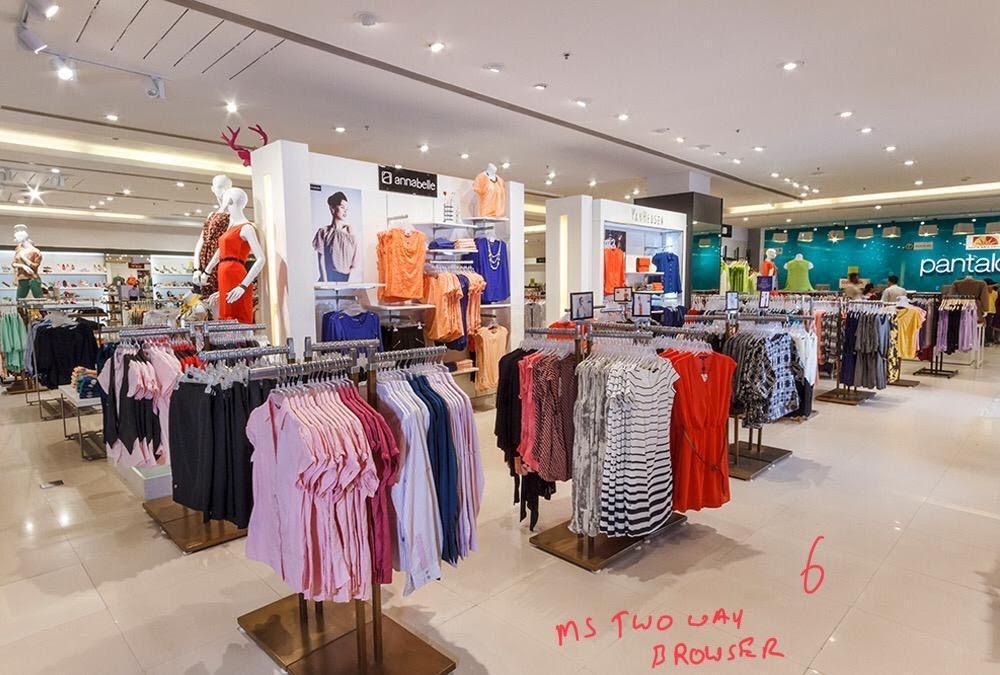 Garment Racks - Stainless Steel, Floor Standing Design | High Capacity, Modish Look, Space-saving, Durable Steel, Organized Display