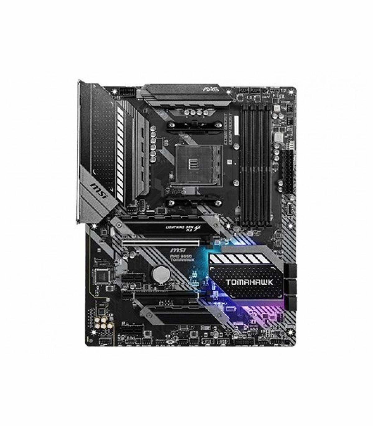 Tomahawk Motherboard - 12x12x12 Cm, 1.9 Kg | Atx Gaming, B550 Chipset, Ddr4 Support, Pci-e Interface, Max 128 Gb Memory, Am4 Socket