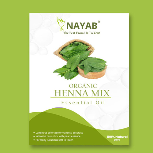 Organic Henna Mix Essential Oil Age Group: All Age Group