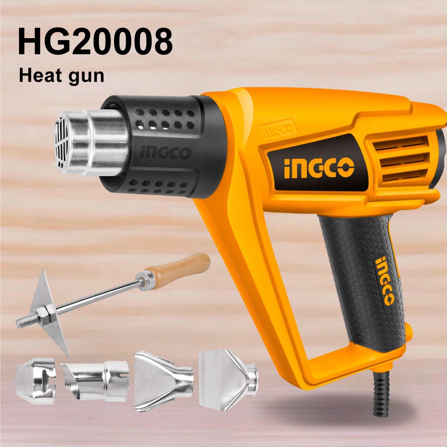 Plastic Ingco Hg20008 Heat Gun 2000w