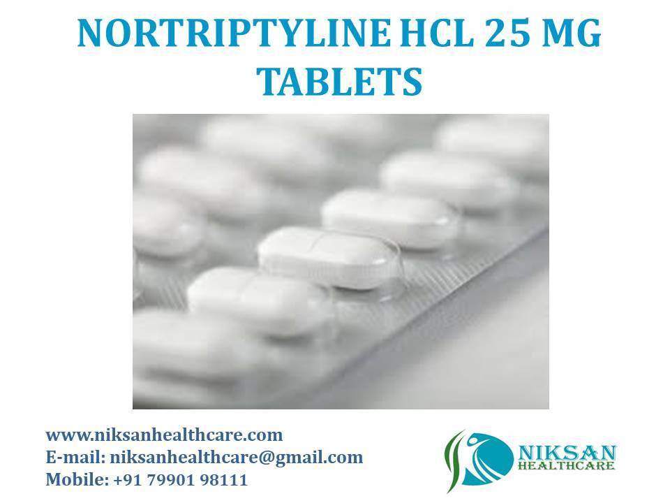 Nortriptyline Hcl 25 Mg Tablets General Medicines