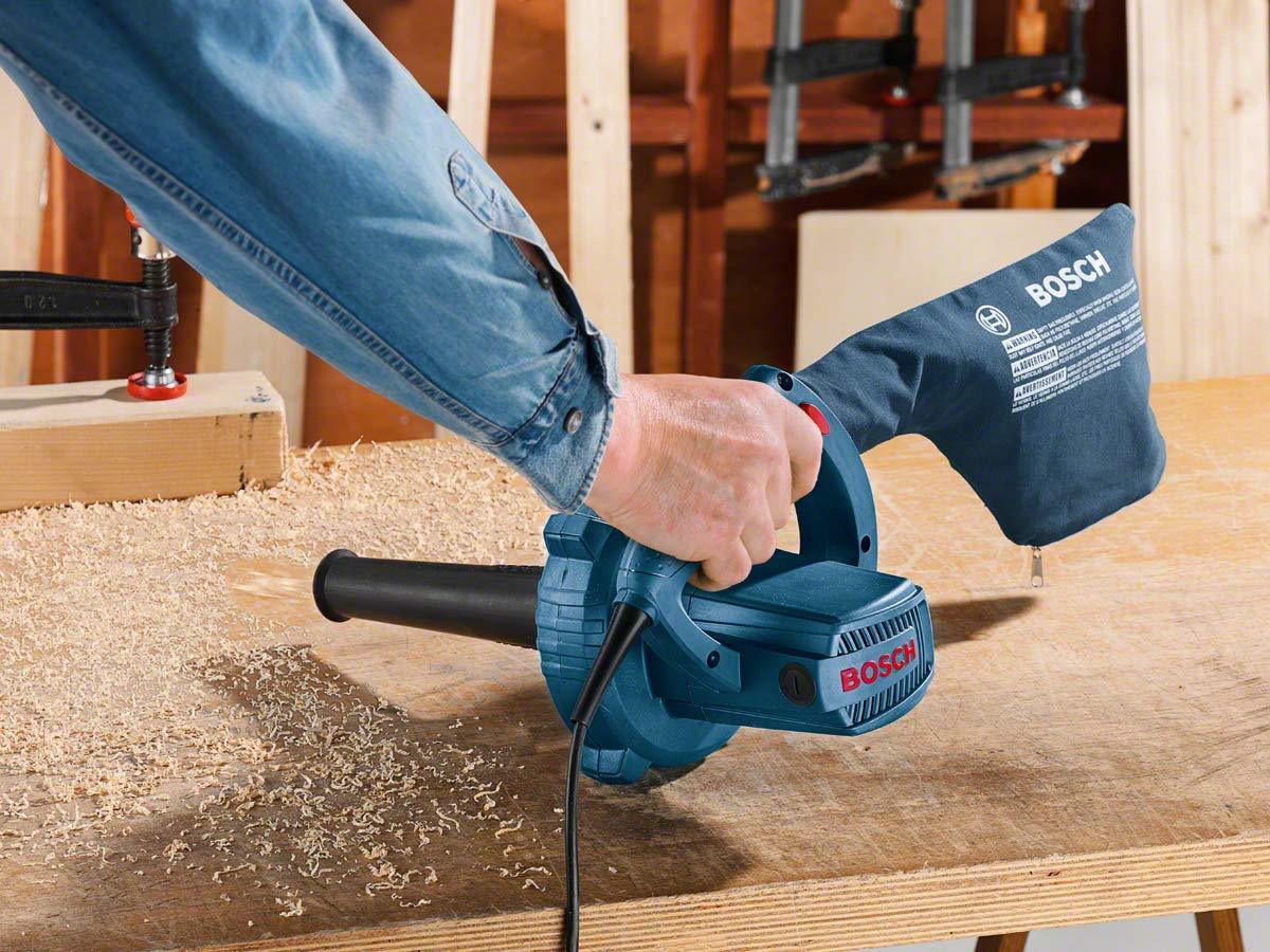 Blue Bosch Gbl-82-270 Blower With Dust Extraction