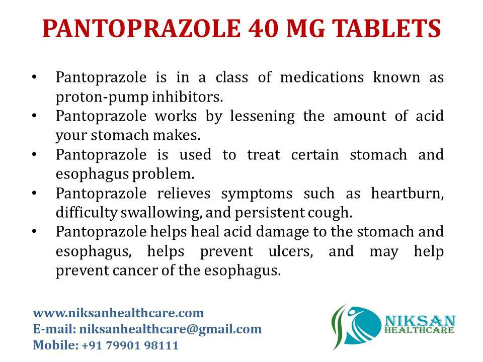 Pantoprazole 40 Mg Tablets - Proton-pump Inhibitor, Twice Daily Use, Non-chewable, Fda Approved, Quality Controlled, Suitable For All, Store In Cool Dry Place, Effective Heartburn Relief