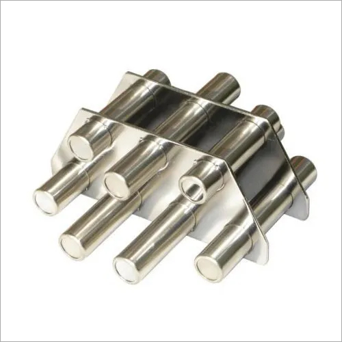 Hopper Magnet - Stainless Steel, Customized Dimensions | N40 Grade, Highly Effective Performance for Plastic & Rice Mill Applications