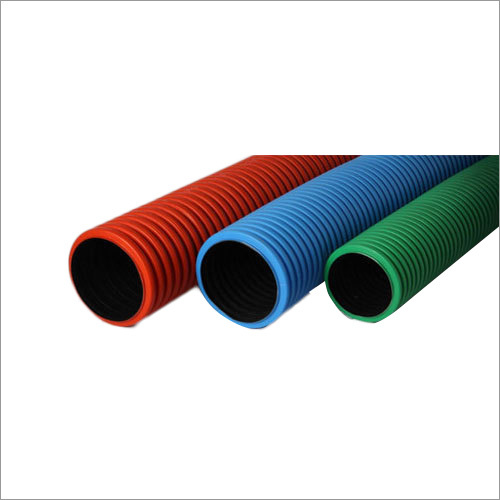 DWC Electrical Conduit Pipe - HDPE, 120mm Diameter x 6m Length, Round Shape, Thickness 4-10mm | Underground Electrical Cable Casing