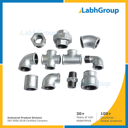 Galvanized Pipe Fittings - High-Strength Steel Material, 3-Inch Diameter, Weather-Resistant Design for Long-Lasting Durability