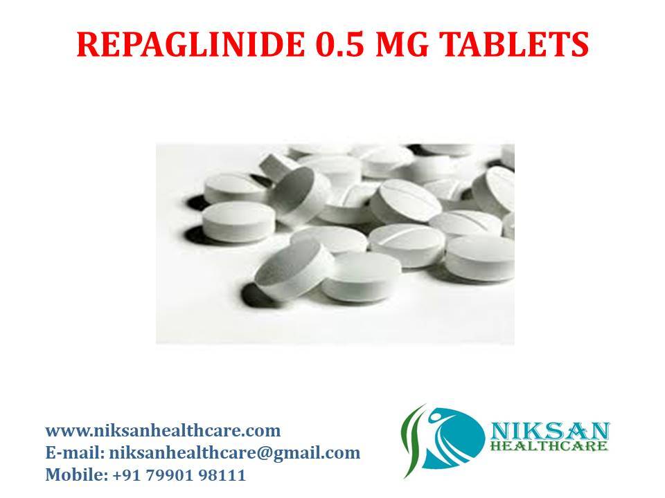 Repaglinide 0.5 Mg Tablets - 0.5 Mg Dosage, Twice Daily With Milk Or Water | Prevents Kidney Damage, Controls Blood Sugar Levels, Fda Approved, Suitable For All