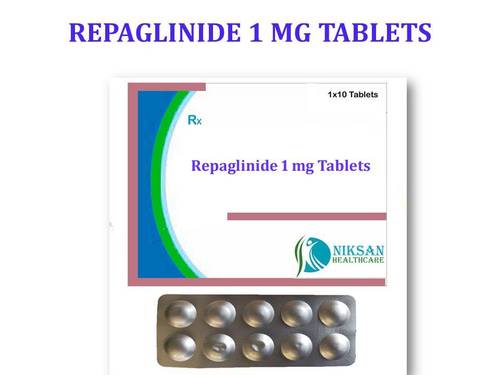 रेपैग्लिनाइड 1 मिलीग्राम टैबलेट सामान्य दवाएं