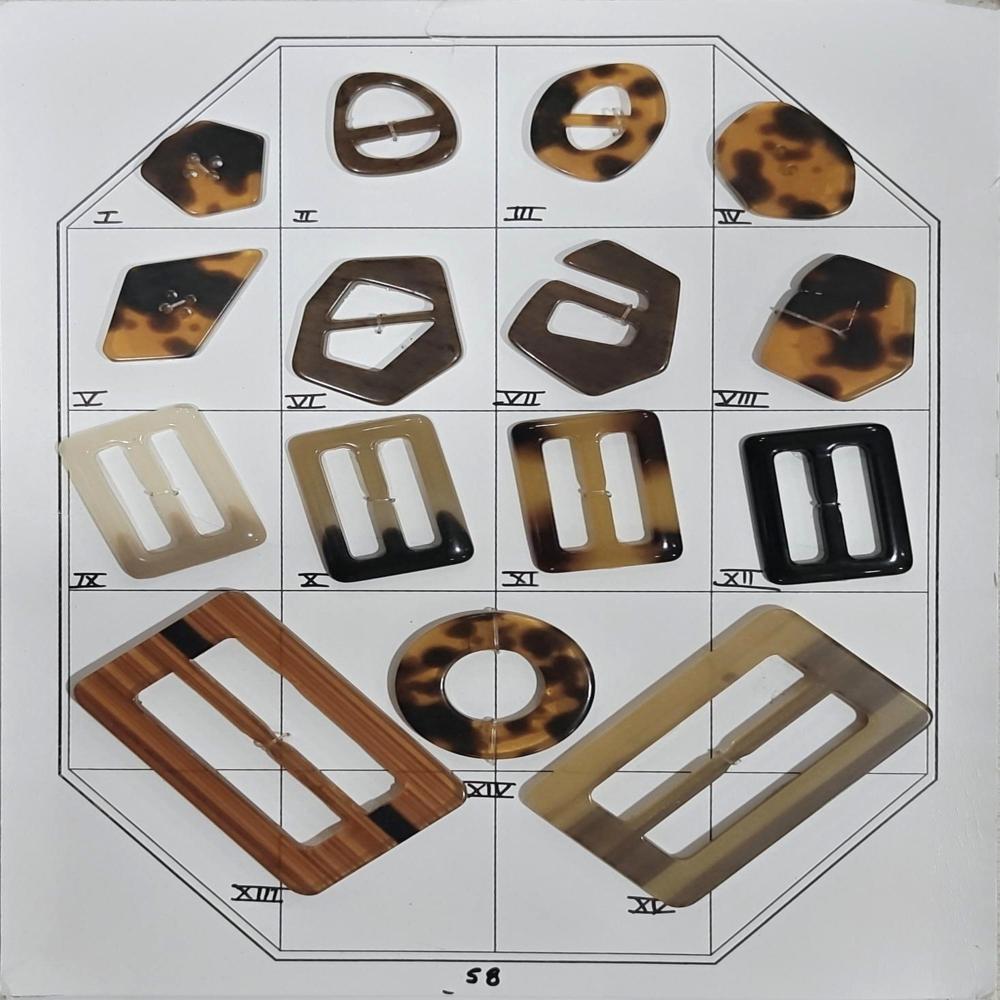 Poly Buckles - Various Sizes Available | Black Painted Color, Designed for Garment Usage