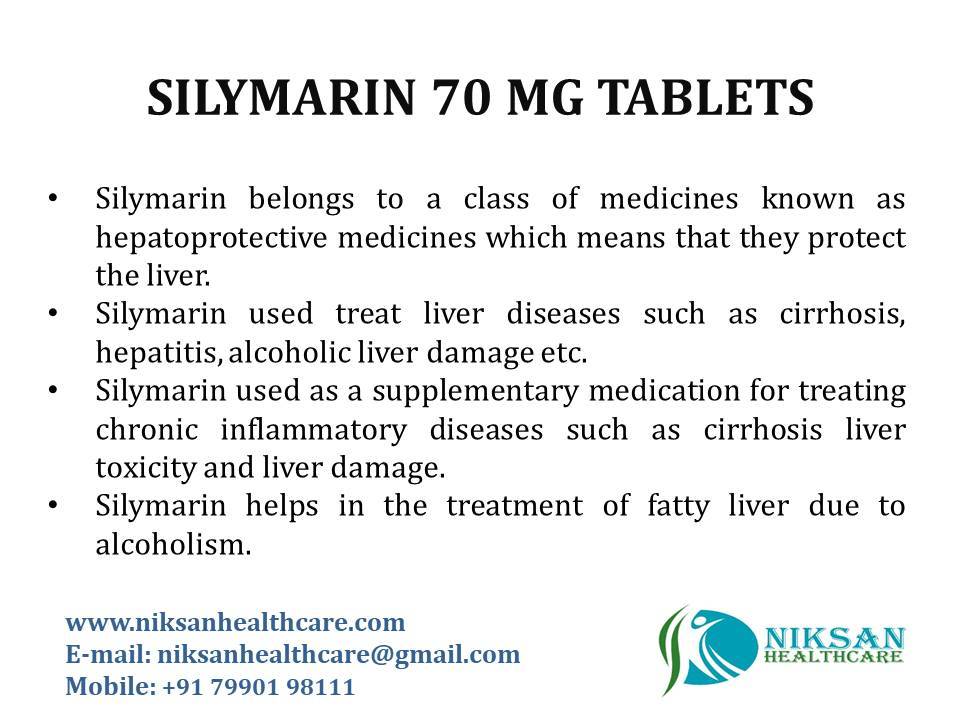 Silymarin 70 Mg Tablets General Medicines