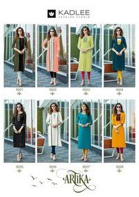 Artika Vol-1rayon Kurtis Set - Color: As Per Catalog