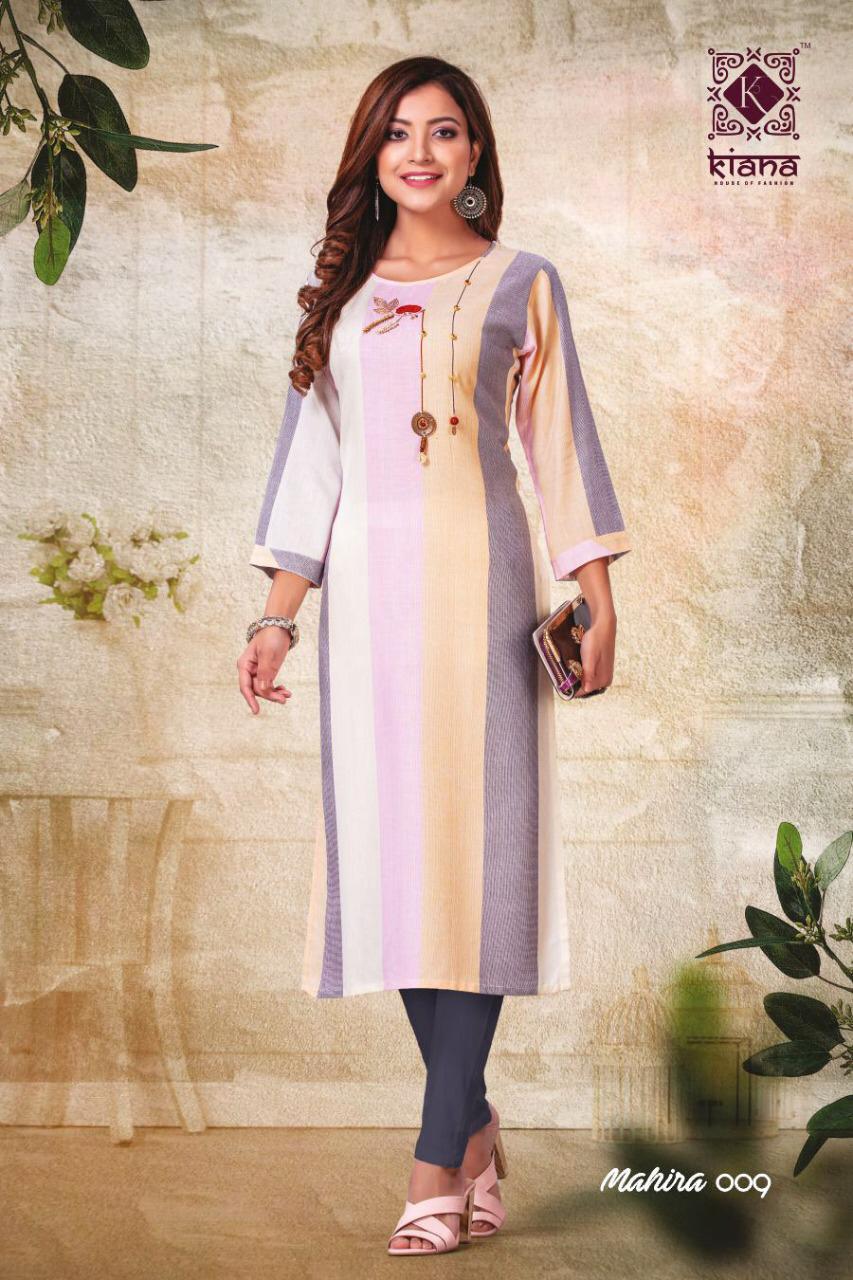 Mahira Rayon Lurex Kurtis Set - Rayon Lurex, Viscous Liner, Cotton Slub, Embroidered, Available Sizes M-xxl, 46 Inches Length | Washable, Printed Pattern, Designed For Ladies, Suitable For All Seasons
