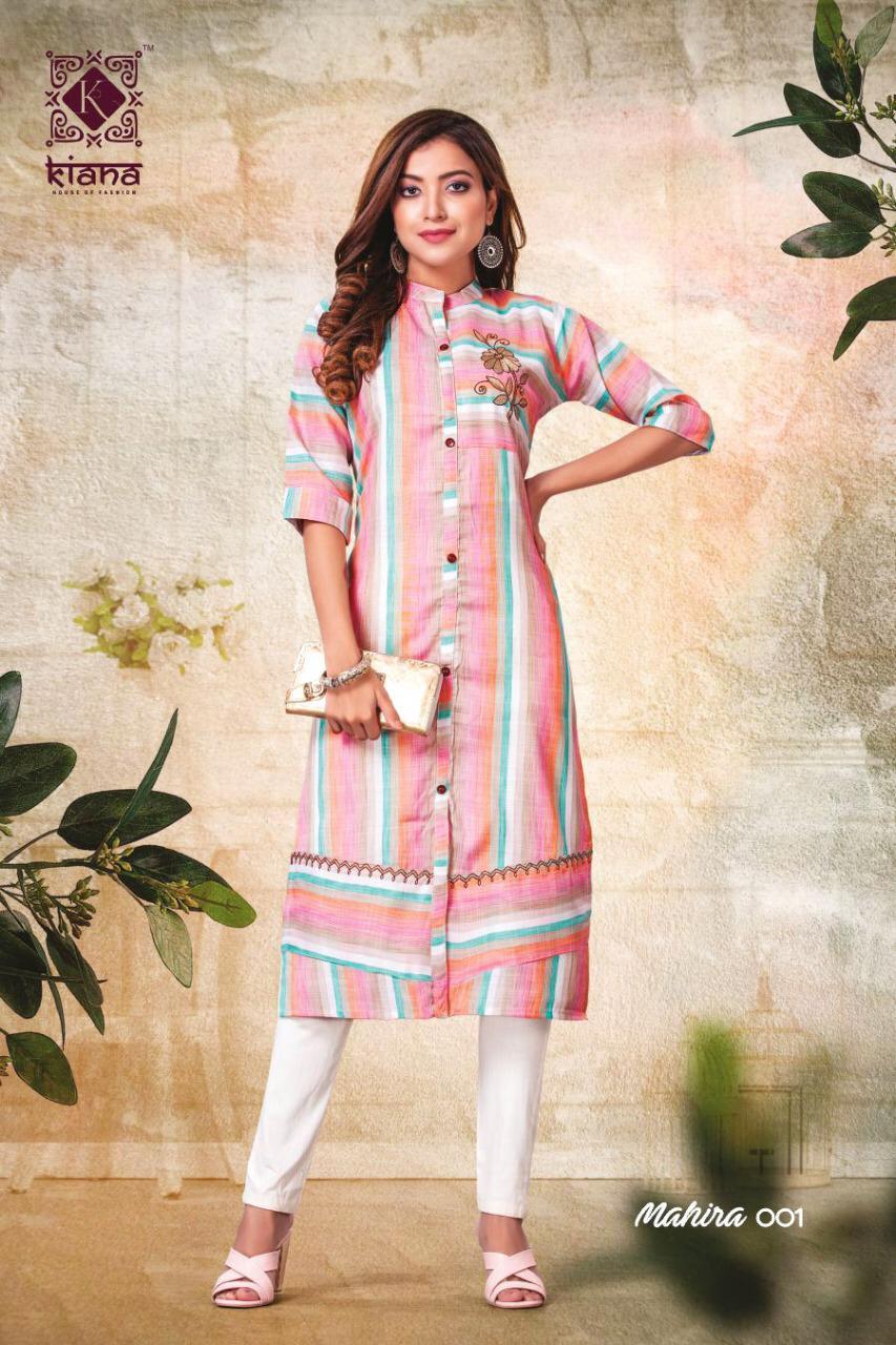Mahira Rayon Lurex Kurtis Set - Rayon Lurex, Viscous Liner, Cotton Slub, Embroidered, Available Sizes M-xxl, 46 Inches Length | Washable, Printed Pattern, Designed For Ladies, Suitable For All Seasons