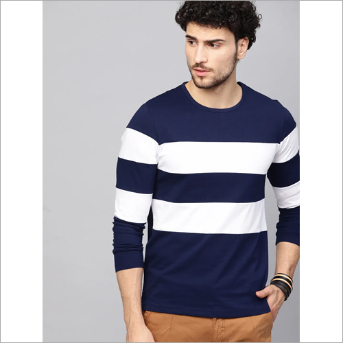 Available In Different Color Mens Round Neck Full Sleeves T-Shirts