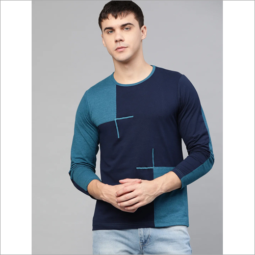 Available In Different Color Mens Round Neck Fancy T-Shirts