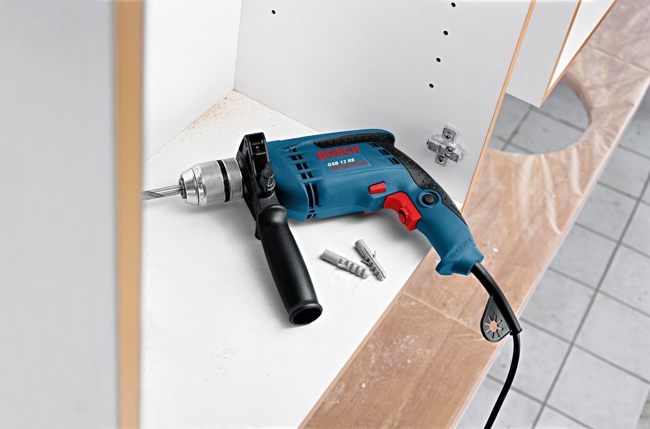 Blue Bosch Gsb 13re Impact Drill