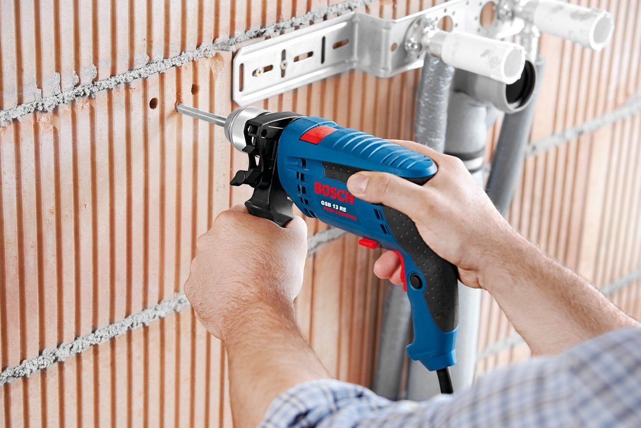 Blue Bosch Gsb 13re Impact Drill