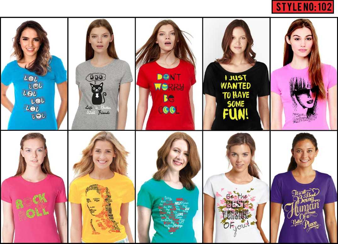 Bio Washed Half Sleeves Ladies Tops