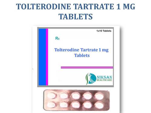 Tolterodine Tartrate 1 Mg Tablets General Medicines