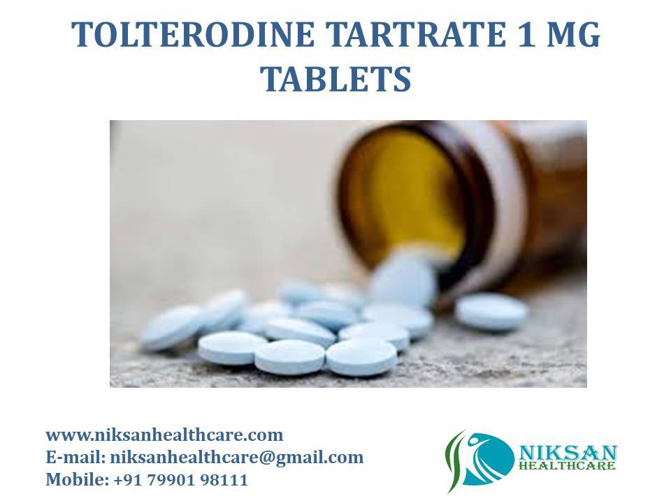 Tolterodine Tartrate 1 Mg Tablets General Medicines