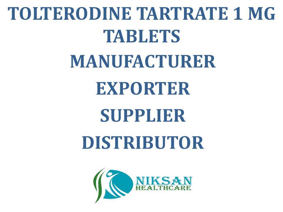 Tolterodine Tartrate 1 Mg Tablets General Medicines
