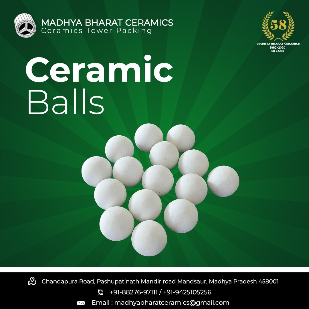 Inert Ceramic Balls - Alumina Ceramic, Greyish Color | High Mechanical Strength, Abrasion & Corrosion Resistant, Chemically Non-reactive