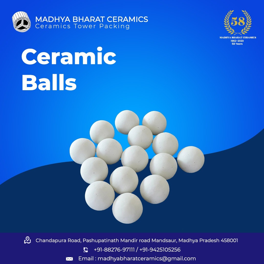 Inert Ceramic Balls - Alumina Ceramic, Greyish Color | High Mechanical Strength, Abrasion & Corrosion Resistant, Chemically Non-reactive