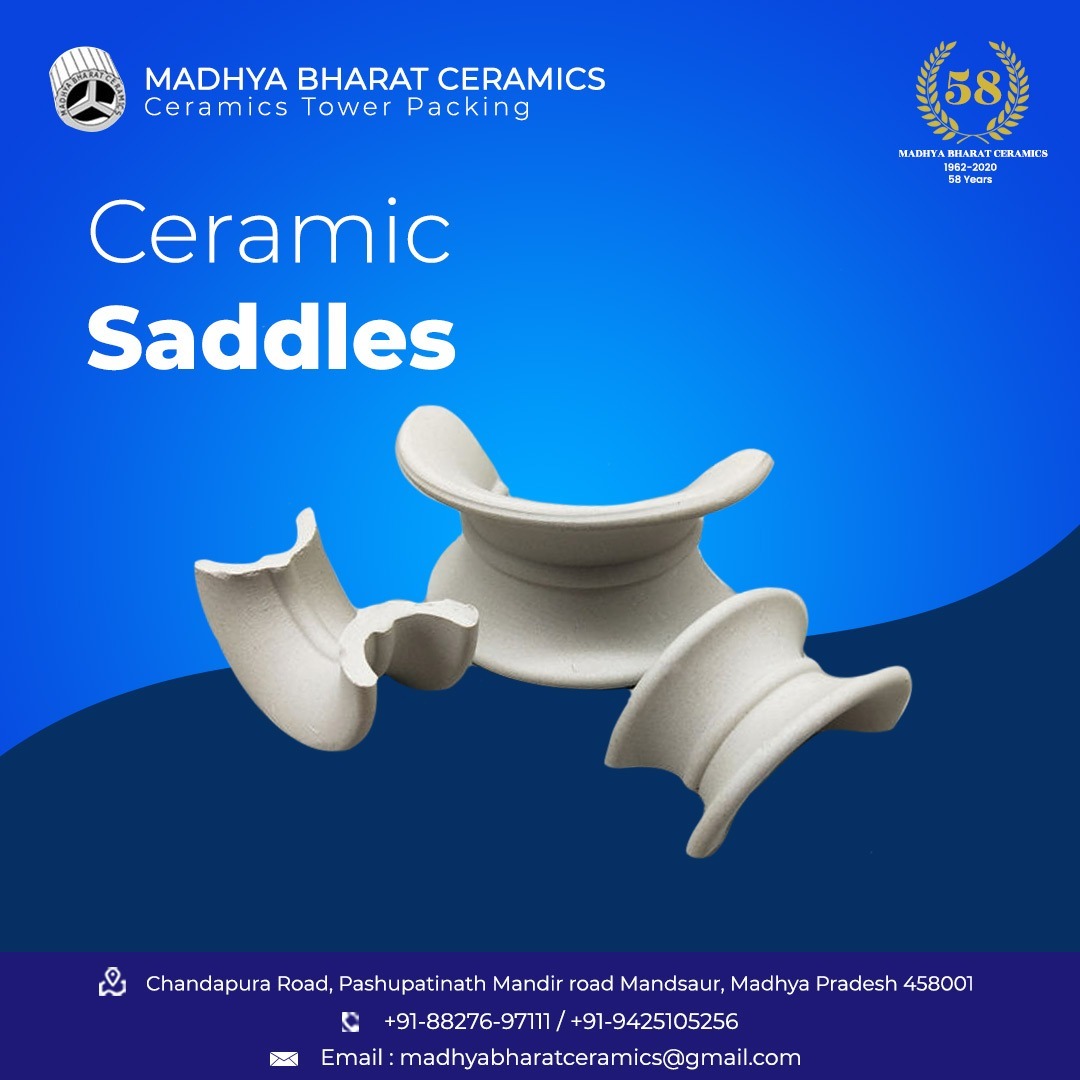Ceramic Saddles - 75 Mm Diameter, Greyish Color | Premium-grade For Chemical & Metallurgy Industries