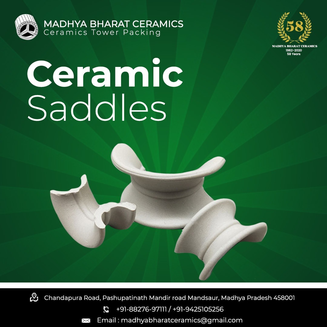 Ceramic Saddles - 75 Mm Diameter, Greyish Color | Premium-grade For Chemical & Metallurgy Industries