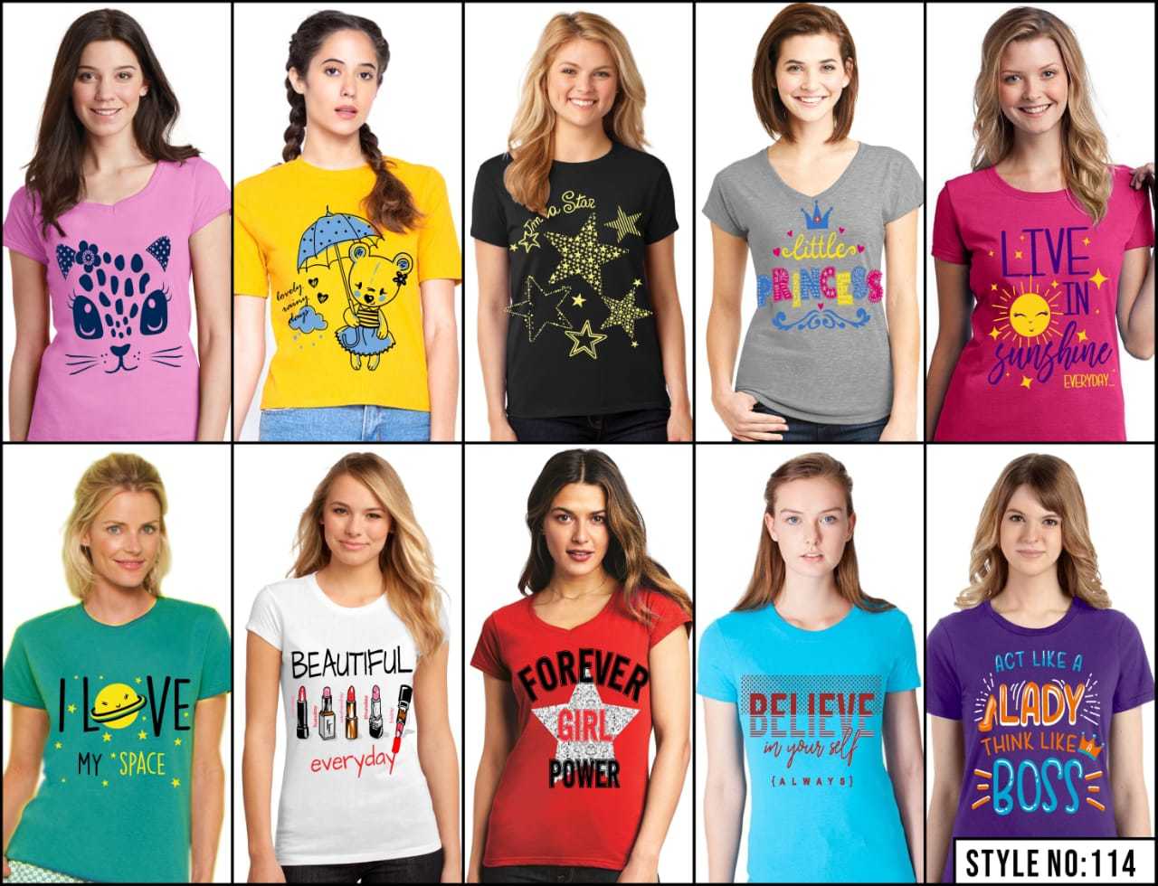 160 Gsm Half Sleeves Ladies Tops