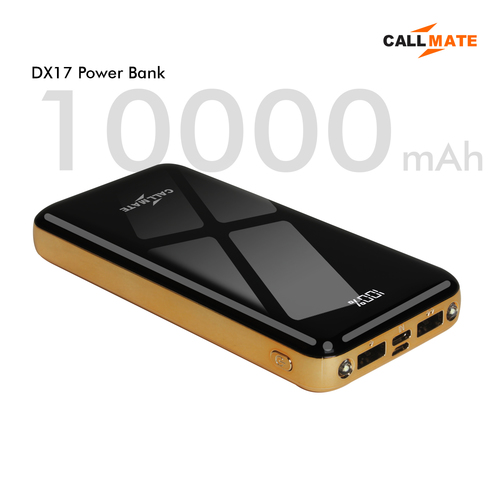 गोल्डन एंड ब्लैक पावर बैंक 10000Mah