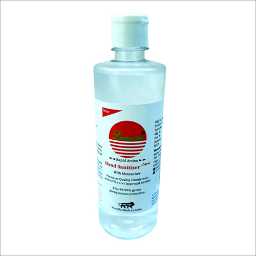 500 Ml Liquid Hand Sanitizer With Moisturiser - 500 Milliliter (Ml) | Available In Different Sizes, Effectively Kills Germs