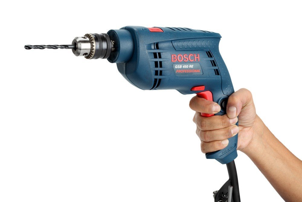 Blue Bosch Gsb 450 Kit Impact Drill