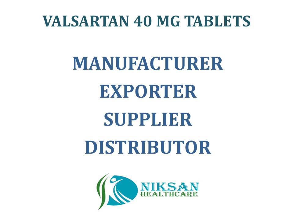 Valsartan 40 Mg Tablets - Angiotensin Receptor Blocker For Blood Pressure Management | Suitable For All, Dosage: Twice Daily With Milk Or Water, Store In Cool And Dry Place