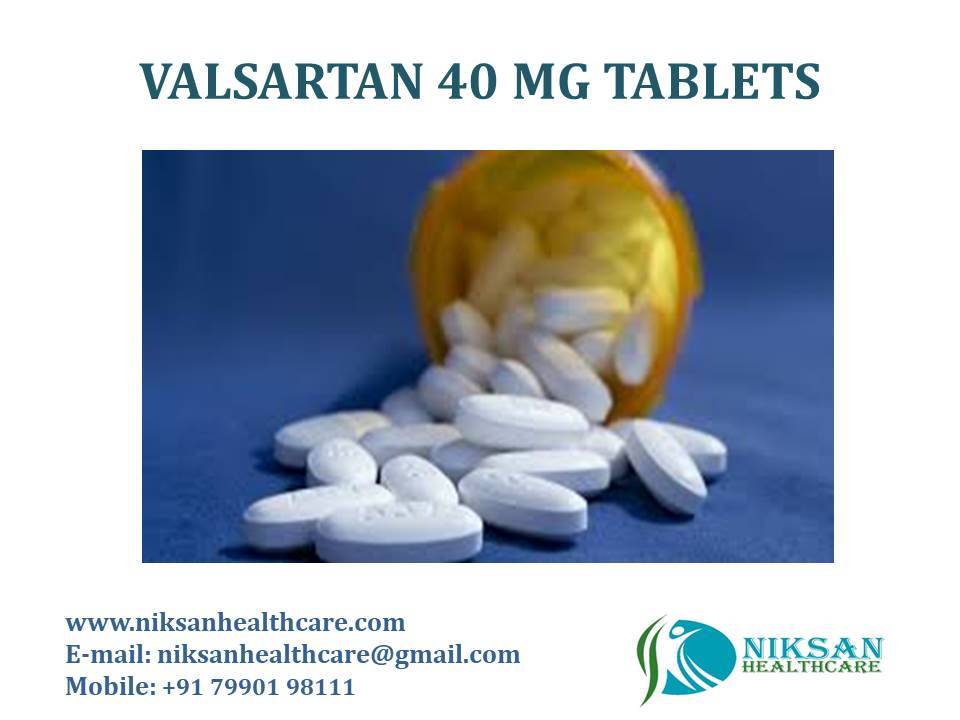 Valsartan 40 Mg Tablets - Angiotensin Receptor Blocker For Blood Pressure Management | Suitable For All, Dosage: Twice Daily With Milk Or Water, Store In Cool And Dry Place