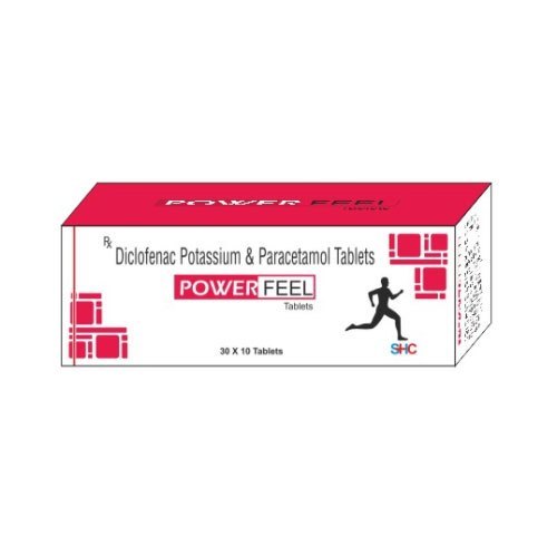 Diclofenac Potassium And Paracetamol Tablets - Specification Packaging Size 30x10, Allopathic Medicine In Box формуле Power Feel