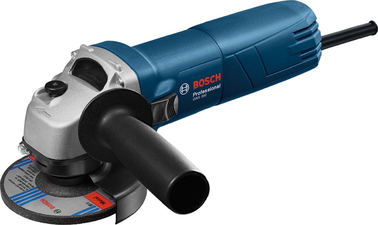 Blue Bosch Gws 600 4' Angle  Grinder Machine