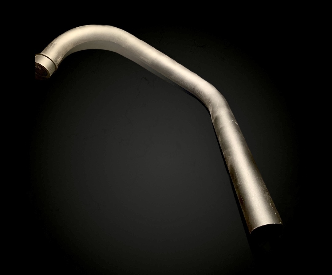 Bend Pipe Honda Shine - Color: Black