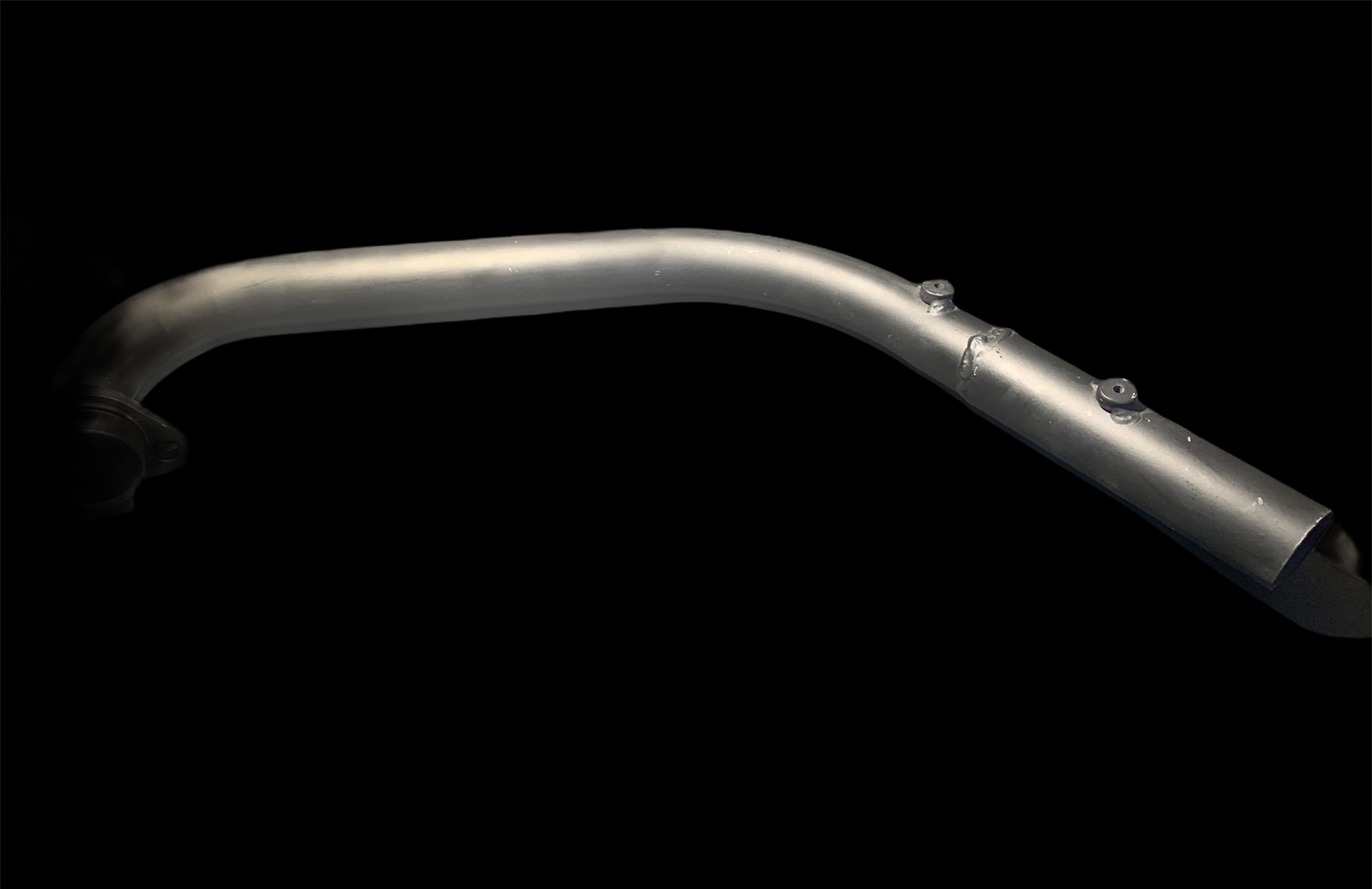 Bend Pipe Honda Shine - Color: Black