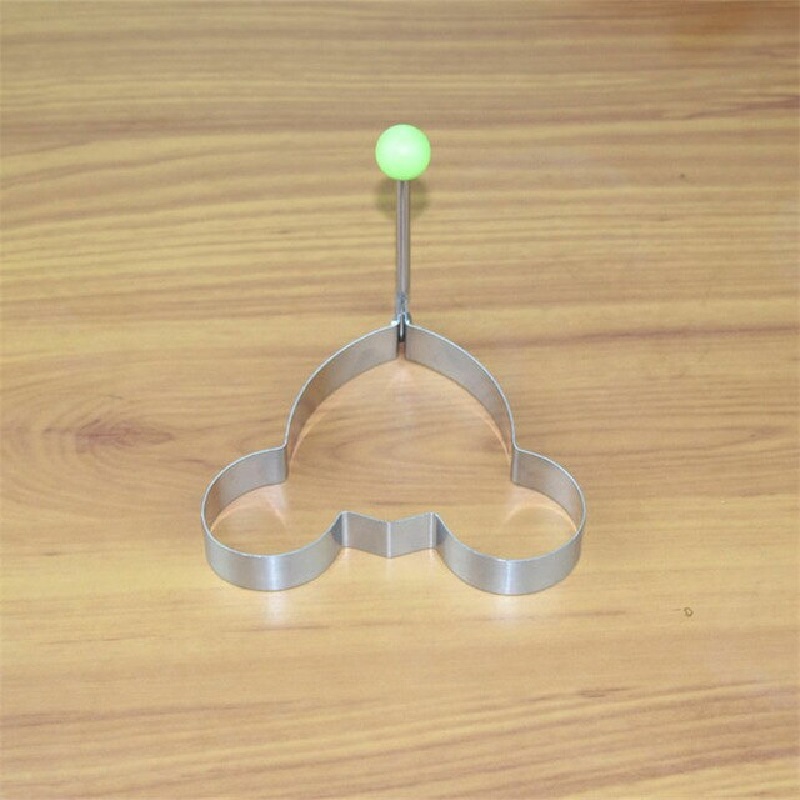 4 Pcs Mickey Egg Mould - Stainless Steel, 9 X 10 X 1.5 Cm | Features Mickey Design, Perfect For Creative Kitchen Use