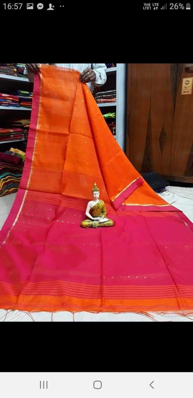 Cotton Silk Sequence Saree