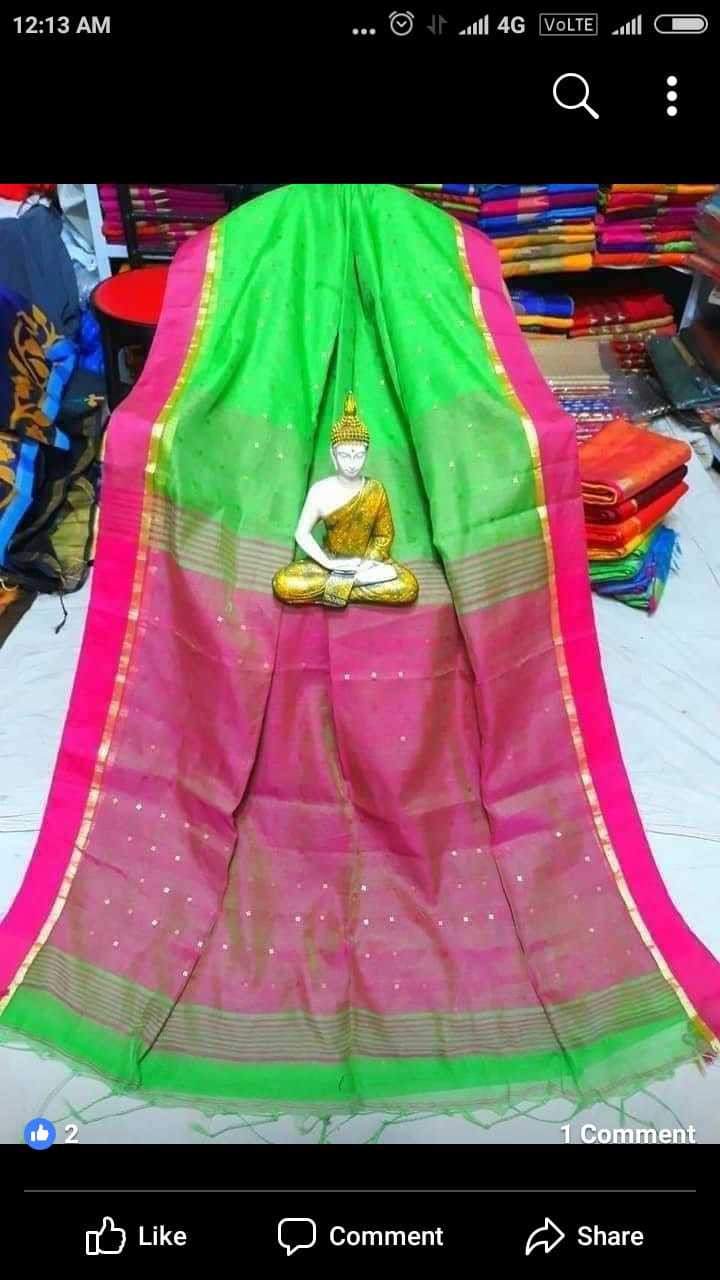 Cotton Silk Sequence Saree