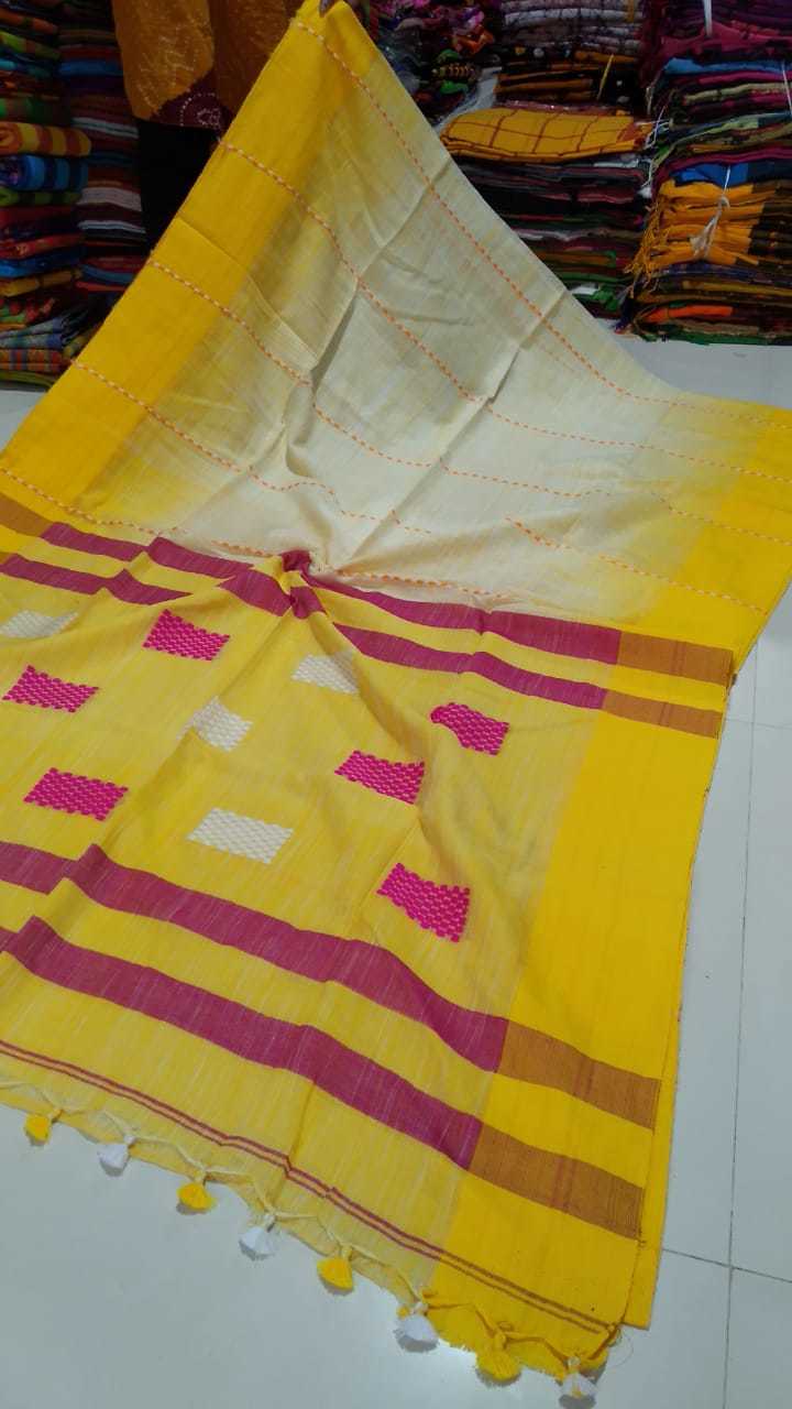 Party Wear Cotton Ikkat Saree