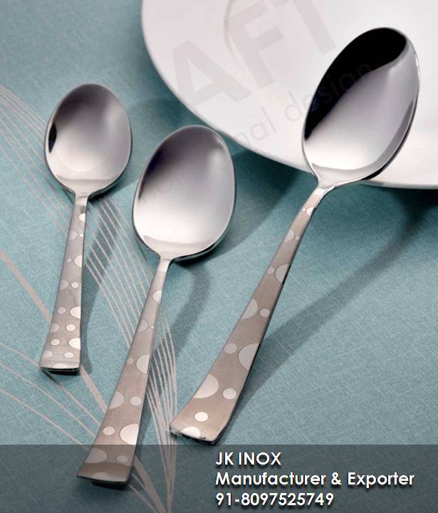 Steel Cutlery Two Tone - 18/8, 304 Steel, Standard Size | Gold & Steel Finish, Jkc Two Tone Design