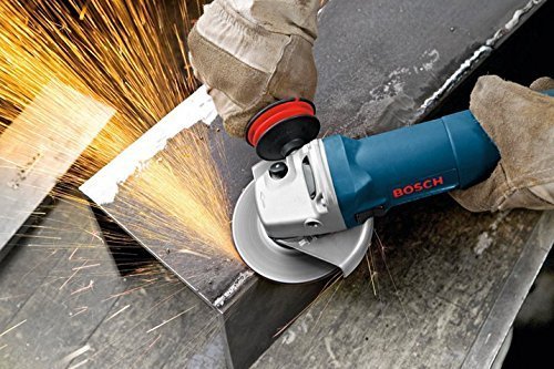 Blue And Black Bosch Gws 14-125-ci Angle Grinder
