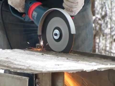 Blue And Black Bosch Gws 2000 7' Large Angle Grinder