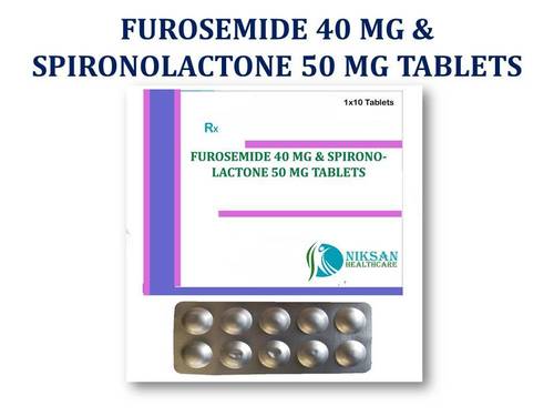 Furosemide 40 Mg &Spironolactone 50 Mg Tablets General Medicines