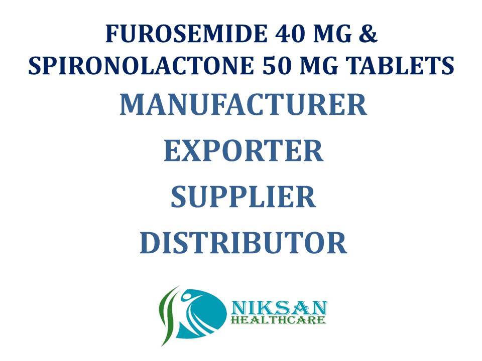 Furosemide 40 Mg &Spironolactone 50 Mg Tablets General Medicines