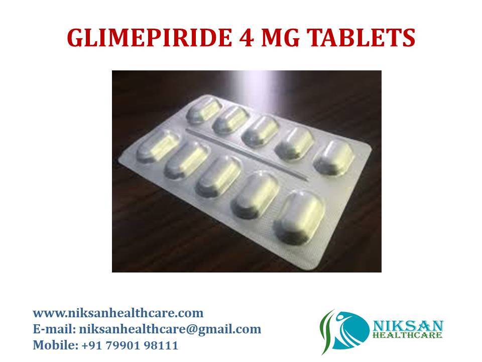 Glimepiride 4 Mg Tablets - Anti-diabetic Medication For Type 2 Diabetes Management, Effective Oral Dosage With 4 Mg Active Ingredient, Convenient Twice-daily Intake, Built To Improve Blood Sugar Control