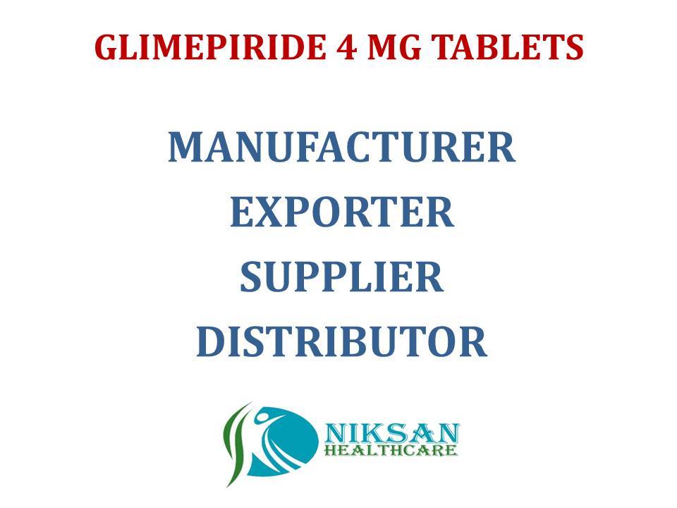 Glimepiride 4 Mg Tablets - Anti-diabetic Medication For Type 2 Diabetes Management, Effective Oral Dosage With 4 Mg Active Ingredient, Convenient Twice-daily Intake, Built To Improve Blood Sugar Control